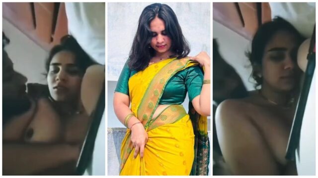 Tamil Girlfriend Enjoying With Boyfriend Kissing and Playing With Boobs